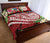 Tonga Polynesian Quilt Bed Set - Summer Plumeria (Red) - Polynesian Pride