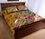 Polynesian Quilt Bed Set - Turtle Plumeria Gold Color - Polynesian Pride