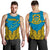 Tuvalu Premium Tank Top A7 Blue and Yellow - Polynesian Pride