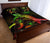 Hawaii Polynesian Quilt Bed Set - Turtle With Blooming Hibiscus Reggae - Polynesian Pride