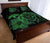 Hawaii Turtle Kanaka Map Hibiscus Poly Quilt Bed Set - Green - Polynesian Pride