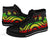 New Caledonia High Top Canvas Shoes - Reggae Tentacle Turtle - Polynesian Pride