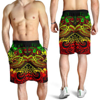 Tonga Men's Shorts - Reggae Shark Polynesian Tattoo - Polynesian Pride