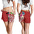 Guam Polynesian Women's Shorts - Summer Plumeria (Black) - Polynesian Pride