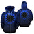 Nauru All Over Zip up Hoodie Lift up Blue Unisex Blue - Polynesian Pride