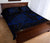 Hawaii Manta Ray Map Polynesian Blue Quilt Bed Set - Polynesian Pride