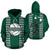 Polynesian Hawaii Hoodie Volleyball Hawaiian Pattern Green Unisex Green - Polynesian Pride