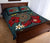 Solomon Islands Quilt Bed Set - Blue Turtle Tribal - Polynesian Pride