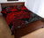 Tahiti Polynesian Quilt Bed Set - Red Turtle Hibiscus Flowing - Polynesian Pride