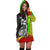 Samoa Polynesian Women's Hoodie Dress Reggae - Turtle With Hook - Polynesian Pride