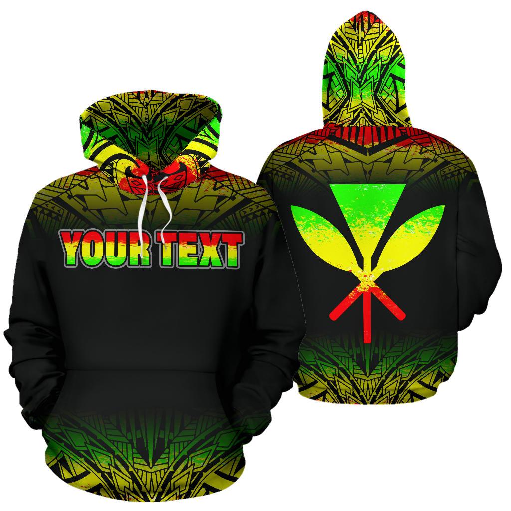 Hawaii All Over Custom Hoodie Polynesian Reggae Fog Unisex Reggae - Polynesian Pride