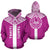 Tahiti Hoodie Tahiti Flag Polynesian Tattoo Pink A6 Unisex Pink - Polynesian Pride