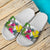 Hawaii Custom Personalised Slide Sandals White - Turtle Plumeria Banana Leaf - Polynesian Pride