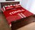 Tonga Quilt Bed Set - Tonga Pattern - Red Version - Polynesian Pride