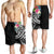 Tahiti Polynesian Men's Shorts - Summer Plumeria (Black) - Polynesian Pride