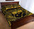 Samoa Quilt Bed Set - Samoa Coat Of Arm, Polynesian Tattoo Gold - Polynesian Pride