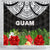 Guam Shower Curtain - Ginger Lei Pattern - Polynesian Pride