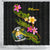 Nauru Polynesian Shower Curtain - Plumeria Tribal - Polynesian Pride