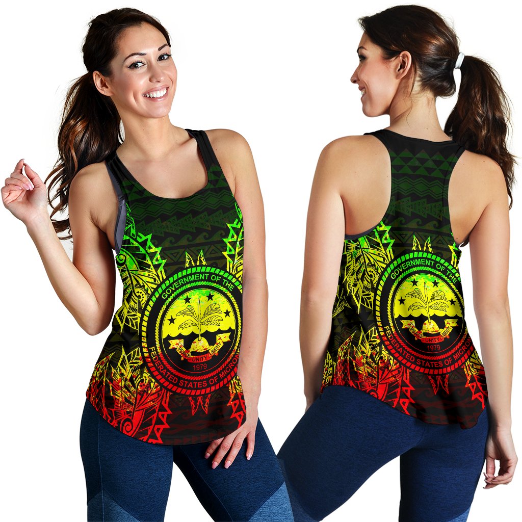 Federated States Of Micronesian Polynesian Women Tank Top Map Reggae - Polynesian Pride