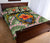 Hawaii Turtle Map Plumeria Hawaiian Tropical Quilt Bed Set - Candy Style - AH - Polynesian Pride