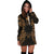 Nauru Polynesian Hoodie Dress Map Gold - Polynesian Pride