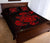 Hawaii Turtle Hibicus Map Quilt Bed Set - Red - Polynesian Pride