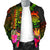 Tuvalu Polynesian Personalised Men's Bomber Jacket - Hibiscus and Banana Leaves - Polynesian Pride