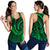 New Zealand Maori Mangopare Women Racerback Tank Polynesian - Green - Polynesian Pride