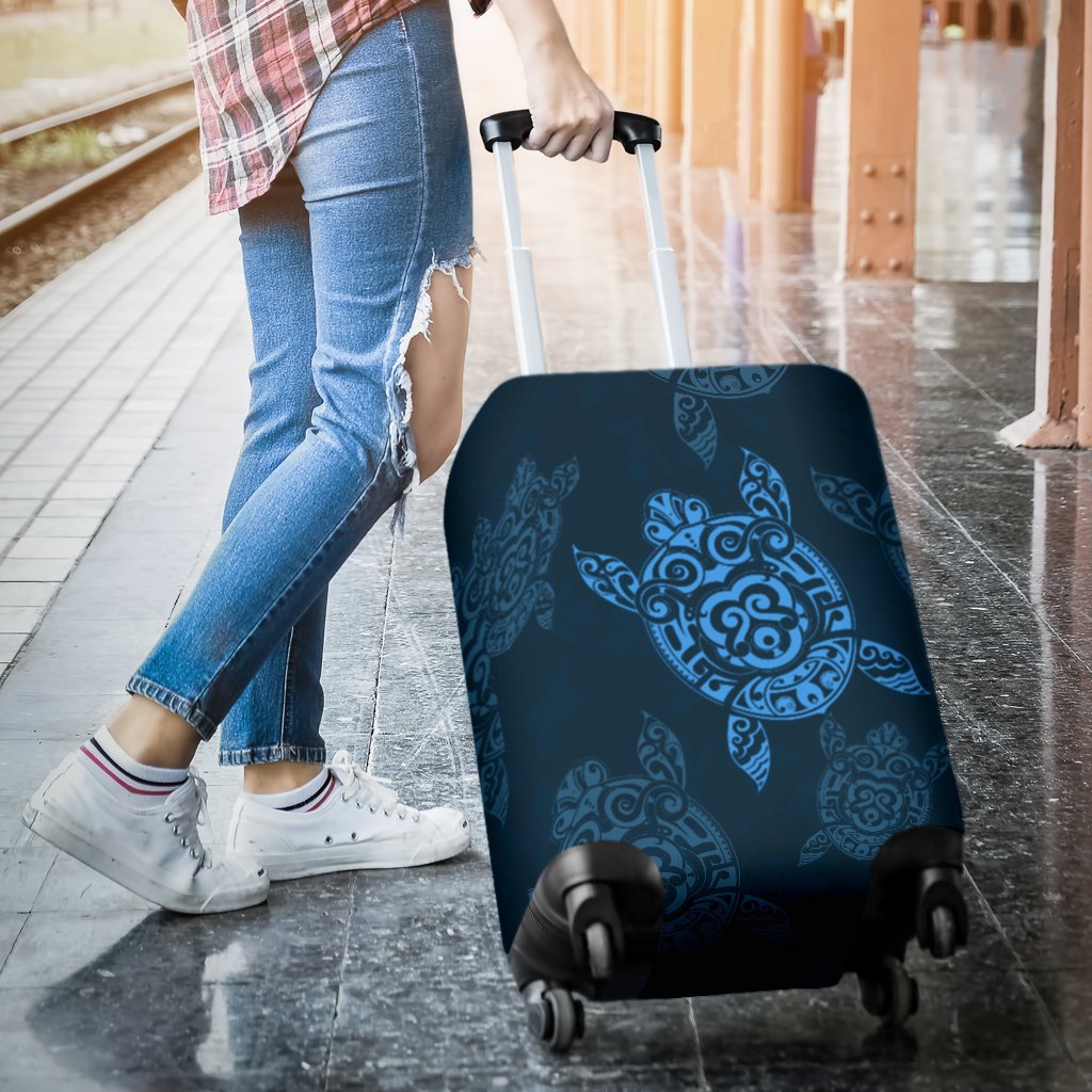 Turtle Luggage Cover 01 - Polynesian Pride