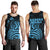 Kanaka Maoli Map Polynesian Tank Top Blue And White Art - Polynesian Pride