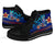 New Caledonia High Top Shoes Blue - Vintage Tribal Mountain - Polynesian Pride