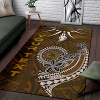 American Samoa Custom Personalised Area Rugs - Polynesian Boar Tusk - Polynesian Pride