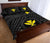 Hawaii Quilt Bed Set - Hawaii Kanaka Maoli And Map ( Black) - Polynesian Pride