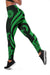 American Samoa Women's Legging - Green Tentacle Turtle - Polynesian Pride