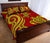 Hawaii Polynesian Quilt Bed Set - Kanaka Maoli Tentacle Turtle Red - Polynesian Pride