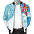 Fiji Polynesian Men's Bomber Jacket - Fiji Flag Fiji Flag with Coat of Arms - Polynesian Pride