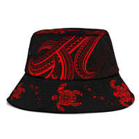 Polynesian Bucket Hat - Red Turtle - Polynesian Pride