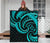 New Zealand Maori Mangopare Premium Quilt Polynesian - Turquoise - Polynesian Pride