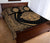 Hawaii Polynesian Pele Mauna Kea Quilt Bed Set Circle Style Gold - Polynesian Pride