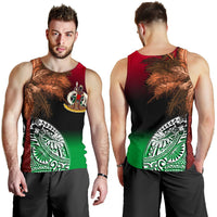 Vanuatu Men's Tank Top Polynesian Palm Tree Flag Black - Polynesian Pride