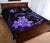 Hawaii Polynesian Turtle Plumeria Quilt Bed Set - Pog Style Purple - Polynesian Pride