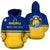 Nauru Hoodie Nauru Flag Coat of Arms Gods Will First Unisex Blue - Polynesian Pride