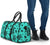 Polynesian Turtle Palm And Sea Pebbles Turquoise Hawaii Travel Bag - Polynesian Pride