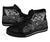 Tonga Polynesian High Top Shoes - White Turtle Flowing - Polynesian Pride