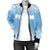 Federated States of Micronesia Women's Bomber Jacket - Fog Blue Style - Polynesian Pride