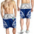 Guam Polynesian Men's Shorts - Pattern With Seal Blue Version Blue - Polynesian Pride