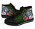 Northern Mariana Islands High Top Shoes - Turtle Plumeria Banana Leaf - Polynesian Pride