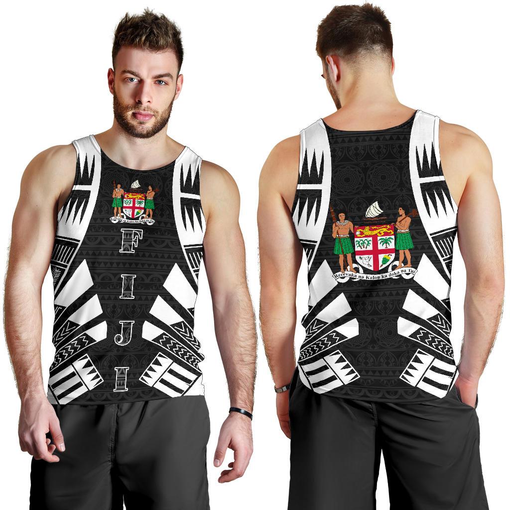 Fiji Men Tank Top - Polynesian Tattoo Black - Polynesian Pride