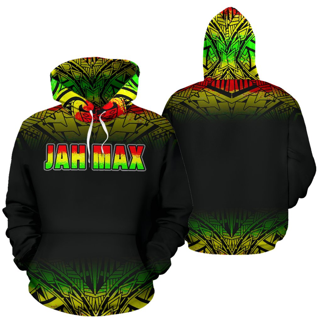 Jaxmax All Over Hoodie Unisex Reggae - Polynesian Pride