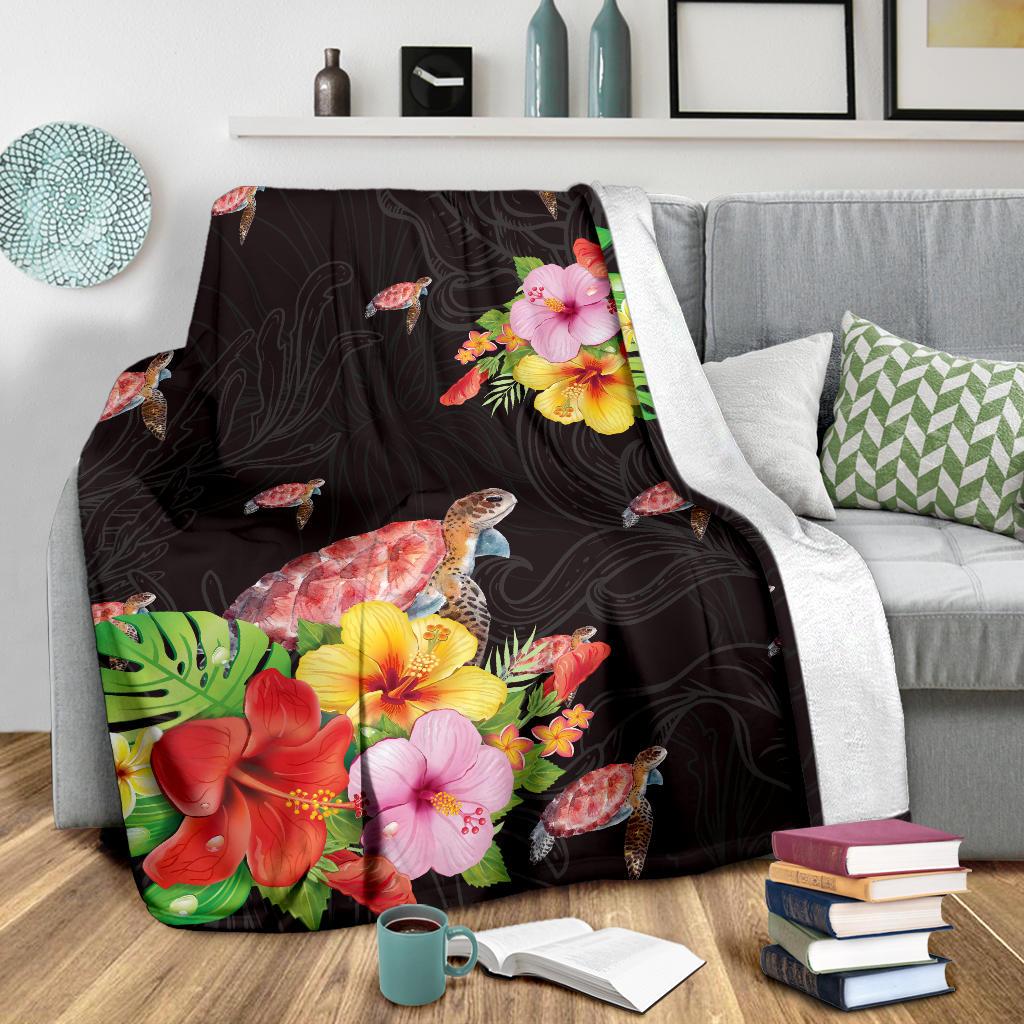 Ocean Turtle Premium Blanket - Polynesian Pride